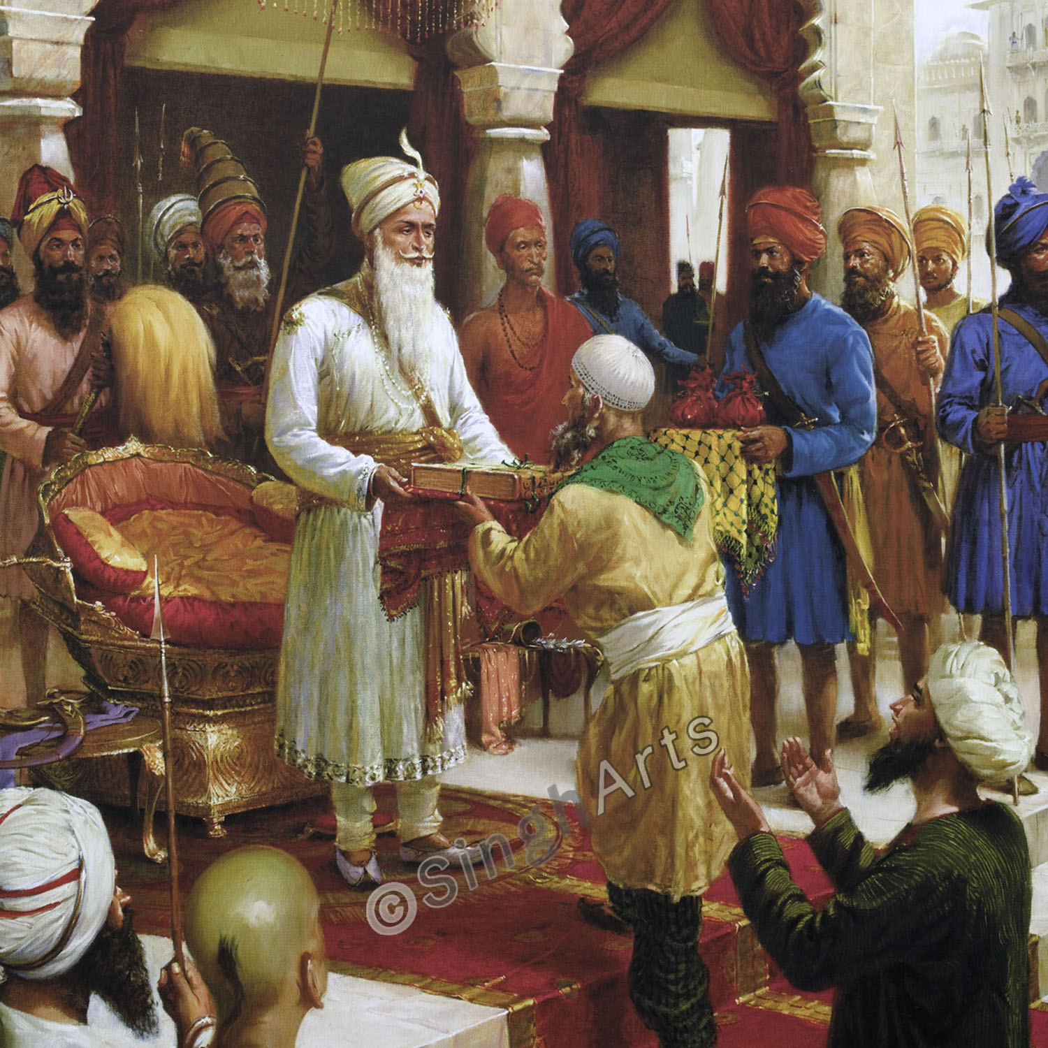 Maharaja Ranjit Singh Ji on Horseback